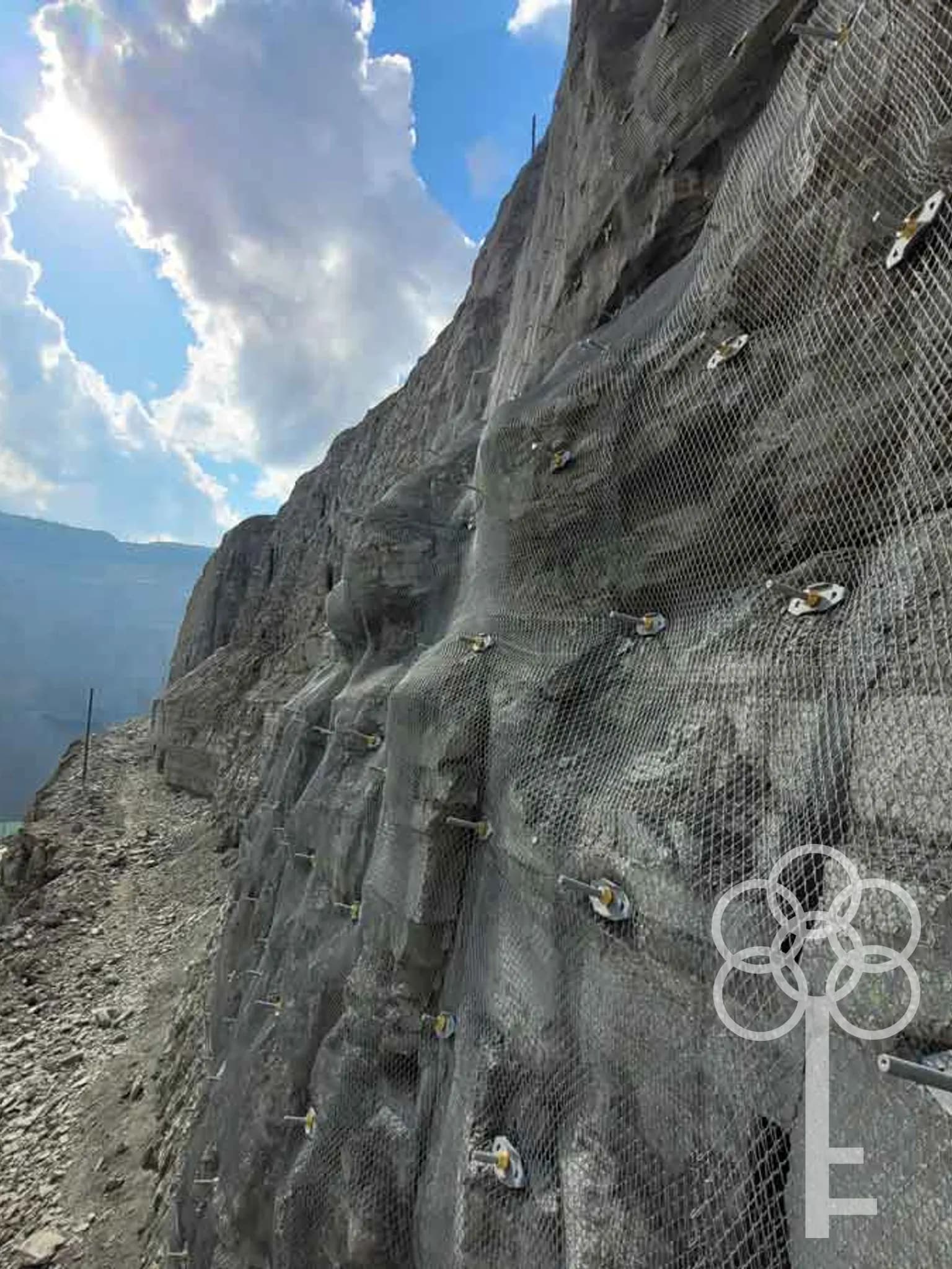 Stabilizing Erosion-Prone Slopes with Mesh Systems